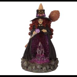 Witches Crystal Cave LED Backflow Incense Burner