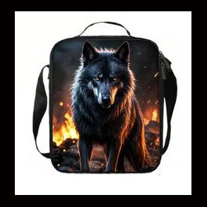 Wolf Design Insulated Lunch Bag 