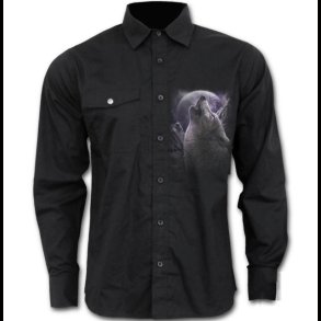 Wolf SoulL - Longsleeve Casual Shirt 