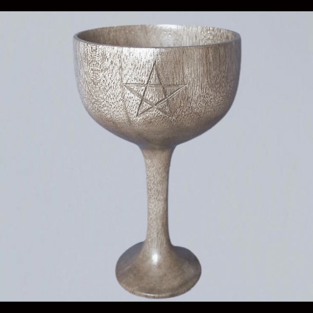 Wooden Chalice with Pentagram