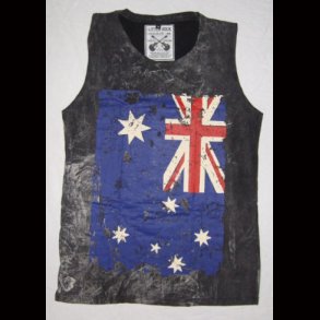 Australian Flag  Stone Wash Vest Top