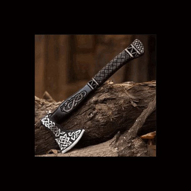Viking Axe with  Engraved head 