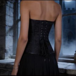 Black Steampunk Corset,