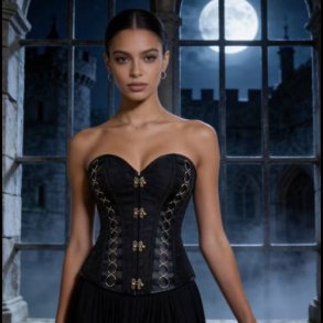 Black Steampunk Corset,