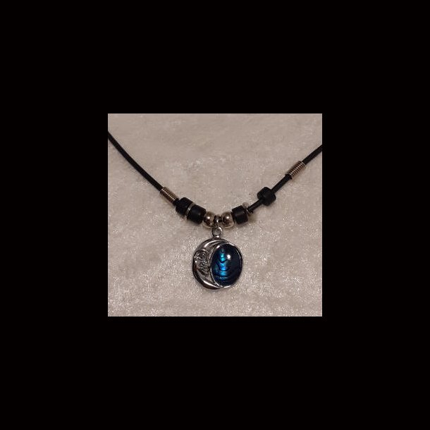 Blue Moon Stone Pendant Necklace