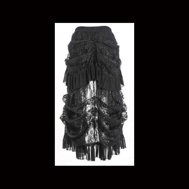 Gothic banquet birds tail lace skirt