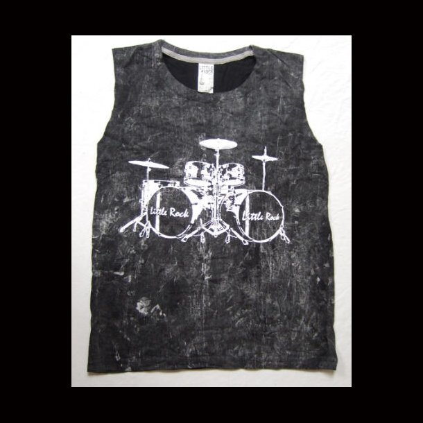 Little Rock Drums  Stone Wash Vest Top