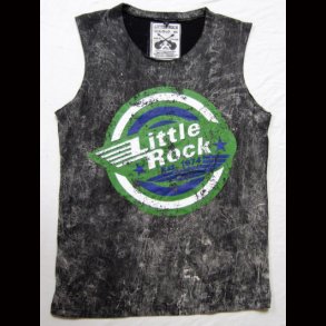 Little Rock Logo  Stone Wash Vest Top