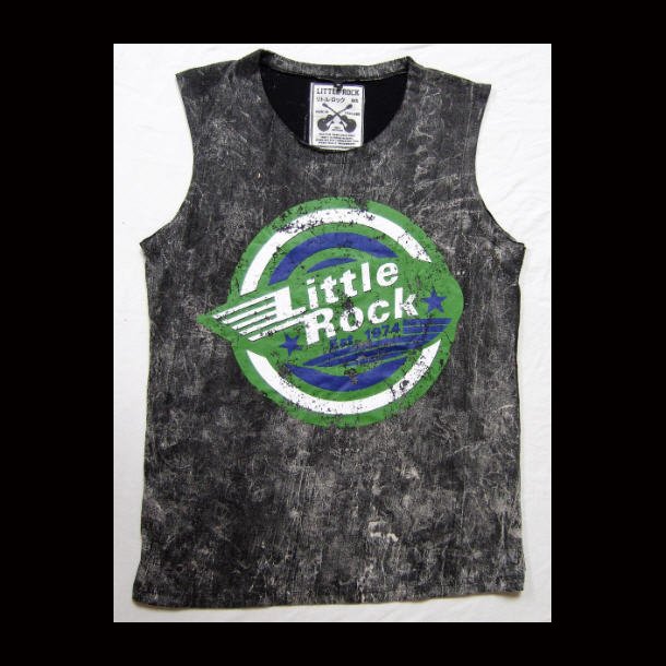 Little Rock Logo  Stone Wash Vest Top