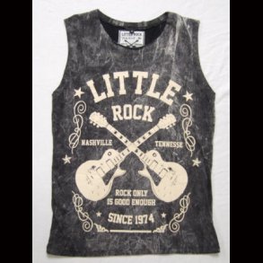 Little Rock  Stone Wash Vest Top
