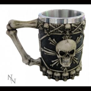 Large Tankard of Skulls 16 cm