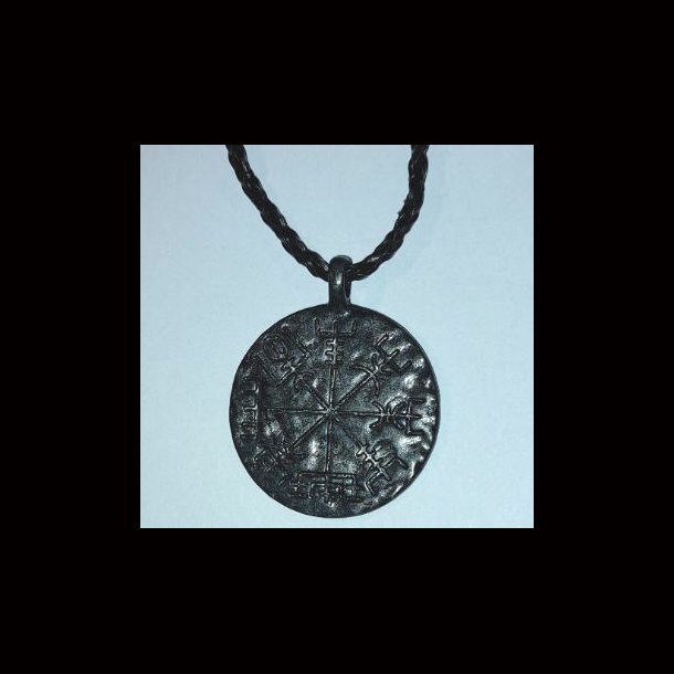 Norse Vegvisir Pendant Leather Cord