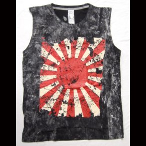 Rising Sun Stone Wash Vest Top