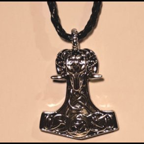 Thors Hammer Goats Head Pendant