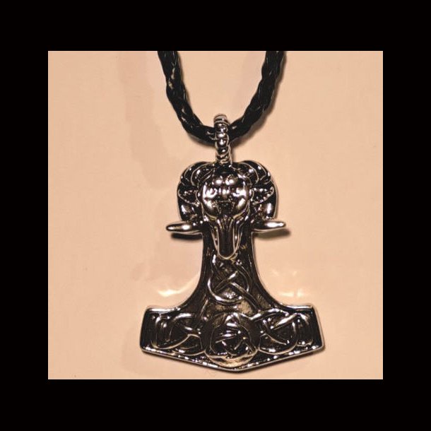 Thors Hammer Goats Head Pendant