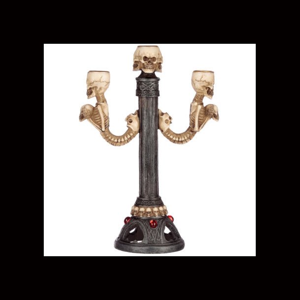 Triple Skull and Spine Candlestick