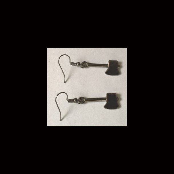 Viking axe earrings,