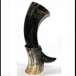 Viking Drinking Horn With Hirn Stand