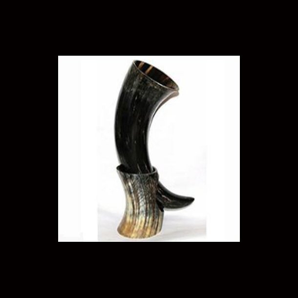 Viking Drinking Horn With Hirn Stand