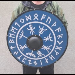 Viking Shield The Vegvisir or Viking Compass with Runes Design 60cm