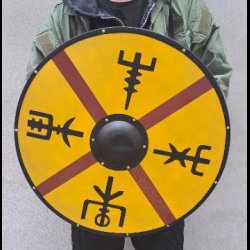 Viking Shield The Vegvisir or Viking Compass Inspired design 60cm