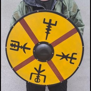 Viking Shield The Vegvisir or Viking Compass Inspired design 60cm