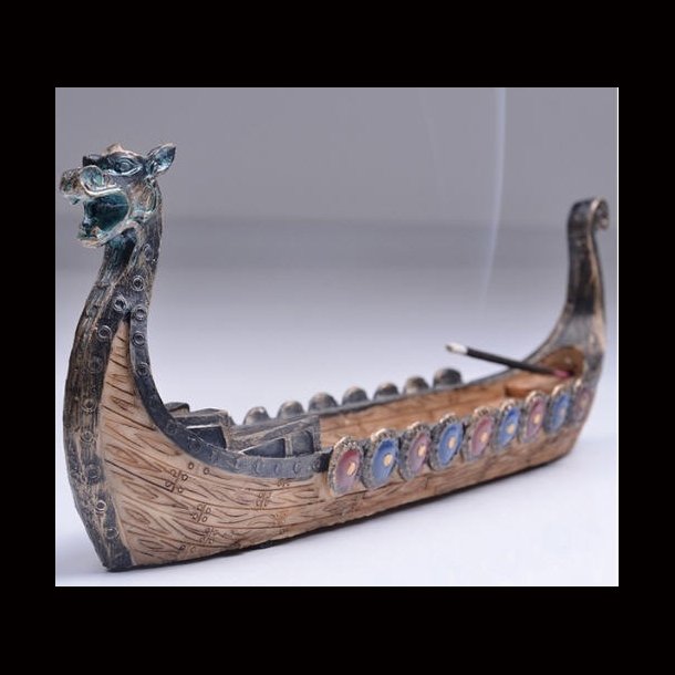 Viking Dragon Boat Incense Stick Holder