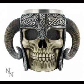 Viking Skull Tankard 19cm