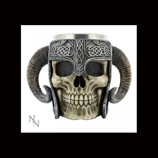 Viking Skull Tankard 19cm