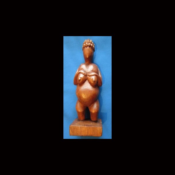 Wooden Earth Goddess Figure